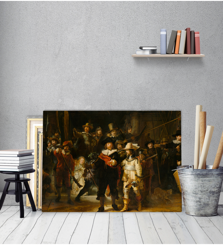 Πίνακας ζωγραφικής σε Καμβά  Rembrandt Night Watch