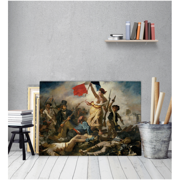 Πίνακας ζωγραφικής σε Καμβά Eugène Delacroix Liberty Leading the People