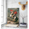 Πίνακας ζωγραφικής σε Καμβά Napoleon Crossing the Alps Jacques Louis David