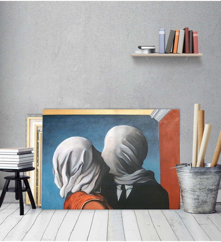 Πίνακας ζωγραφικής σε Καμβά The Lovers 2 Rene Magritte