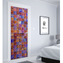 Αυτοκόλλητο Πόρτας με εκτύπωση "Glass Motif"