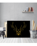 Πίνακας σε Καμβά Gold art deer