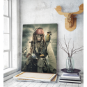 Πίνακας σε Καμβά Kate Caribbean Pirates Monkey Art