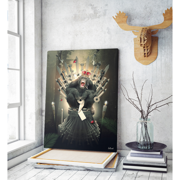 Πίνακας σε Καμβά Game of Thrones Monkey Art
