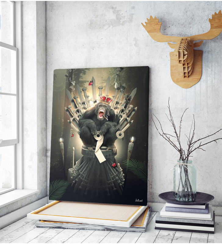 Πίνακας σε Καμβά Game of Thrones Monkey Art