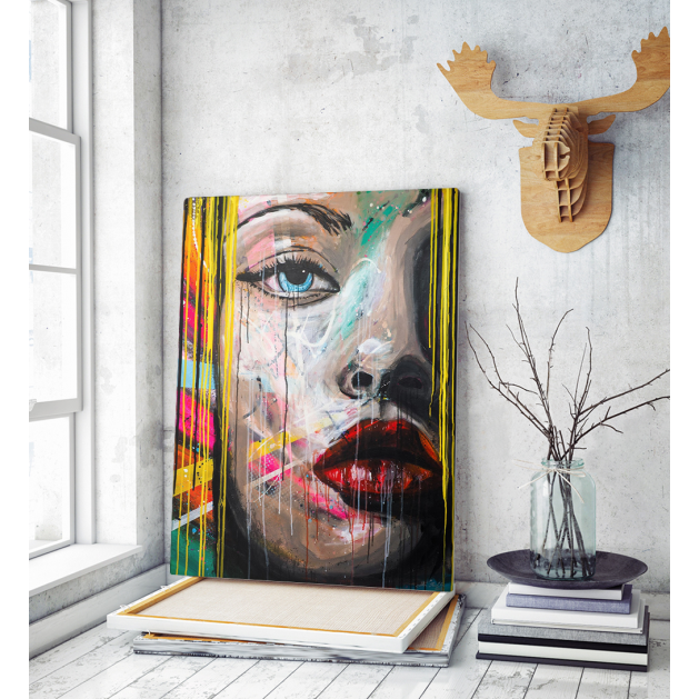 Πίνακας σε Καμβά woman Portrait Pop Art