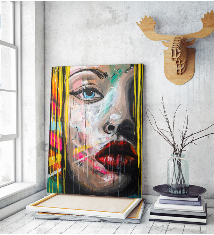 Πίνακας σε Καμβά woman Portrait Pop Art