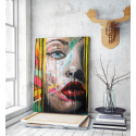 Πίνακας σε Καμβά woman Portrait Pop Art