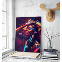 Πίνακας σε Καμβά : sensual girl with colorful bodyart