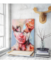 Πίνακας σε Καμβά : mystery portrait painting woman colorful