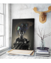 Πίνακας σε Καμβά : Portrait of a beautiful alien lady with an unusual hairstyle