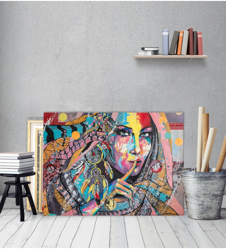 Πίνακας σε Καμβά : girl portrait contemporary style Dream guardian fairy tale
