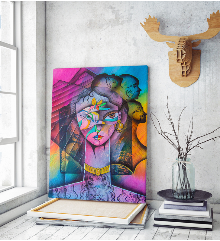 Πίνακας σε Καμβά : Girl portrait Beauty woman art