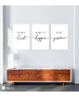 Σύνθεση Με Πίνακες Καμβάδες 60x40 - 3 Τεμάχια - work make it stay