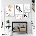 Σύνθεση Με Πίνακες Καμβάδες 95x75- 5 Τεμάχια - Fashion
