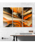 Πίνακας Καμβάς Τρίπτυχος Abstract art paint