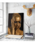 Πίνακας σε Καμβά : Gold woman portrait
