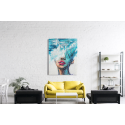 Πίνακας σε Καμβά : Waves portrait painting art