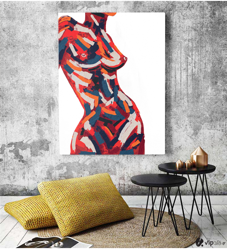 Πίνακας σε Καμβά : Female Body Art
