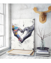 Πίνακας σε Καμβά : Heart Hand Street Graffiti Art