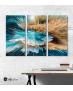 Πίνακας Καμβάς Τρίπτυχος Abstract art paint 02