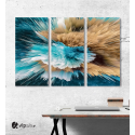 Πίνακας Καμβάς Τρίπτυχος Abstract art paint 02