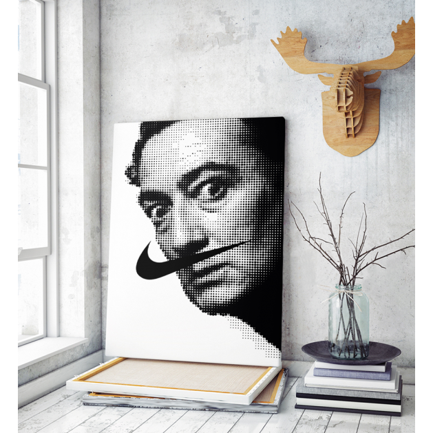 Πίνακας σε Καμβά : Salvador Dali dot art