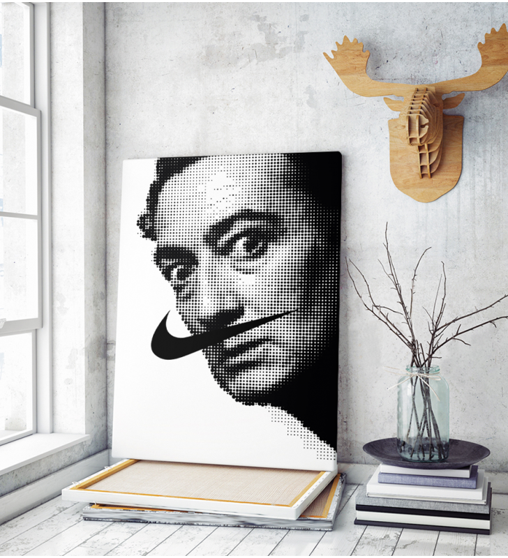 Πίνακας σε Καμβά : Salvador Dali dot art